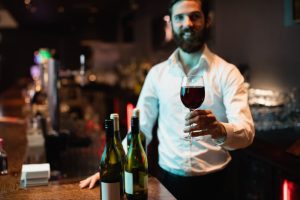 Vino en el restaurante
